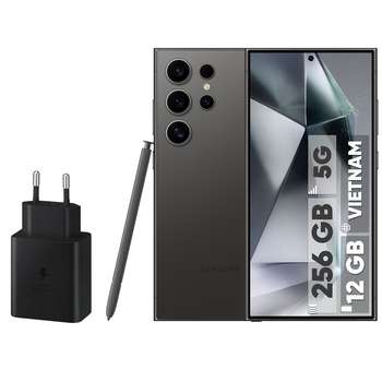 گوشی موبایل سامسونگ مدل Galaxy S24 Ultra دو سیم کارت ظرفیت 256 گیگابایت و رم 12 گیگابایت به همراه شارژر 45 وات سامسونگ – ویتنام