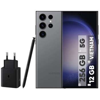 گوشی موبایل سامسونگ مدل Galaxy S23 Ultra دو سیم کارت ظرفیت 256 گیگابایت و رم 12 گیگابایت – ویتنام – به همراه شارژر 45 وات سامسونگ