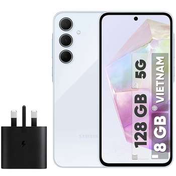 گوشی موبایل سامسونگ مدل Galaxy A35 دو سیم کارت ظرفیت 128 گیگابایت رم 8 گیگابایت به همراه شارژر سامسونگ – ویتنام
