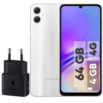 گوشی موبایل سامسونگ مدل Galaxy A05 دو سیم کارت ظرفیت 64 گیگابایت و رم 4 گیگابایت – به همراه شارژر 25وات سامسونگ