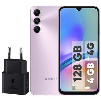 گوشی موبایل سامسونگ مدل Galaxy A05s دو سیم کارت ظرفیت 128 گیگابایت و رم 4 گیگابایت – به همراه شارژر 25 وات سامسونگ
