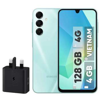 گوشی موبایل سامسونگ مدل Galaxy A16 4G دو سیم کارت ظرفیت 128 گیگابایت و رم 4 گیگابایت – ویتنام – به همراه شارژر 25 وات سامسونگ
