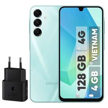 گوشی موبایل سامسونگ مدل Galaxy A16 4G دو سیم کارت ظرفیت 128 گیگابایت و رم 4 گیگابایت – ویتنام – به همراه شارژر 25 وات سامسونگ
